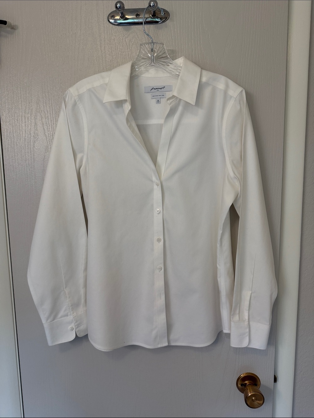 Foxcroft White Fitted Heritage Non-Iron Shirt